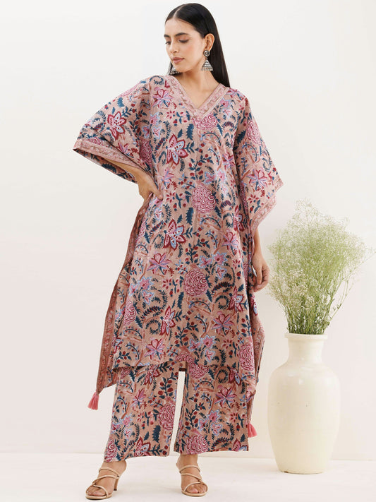 Printed Rayon Kurti – Pink